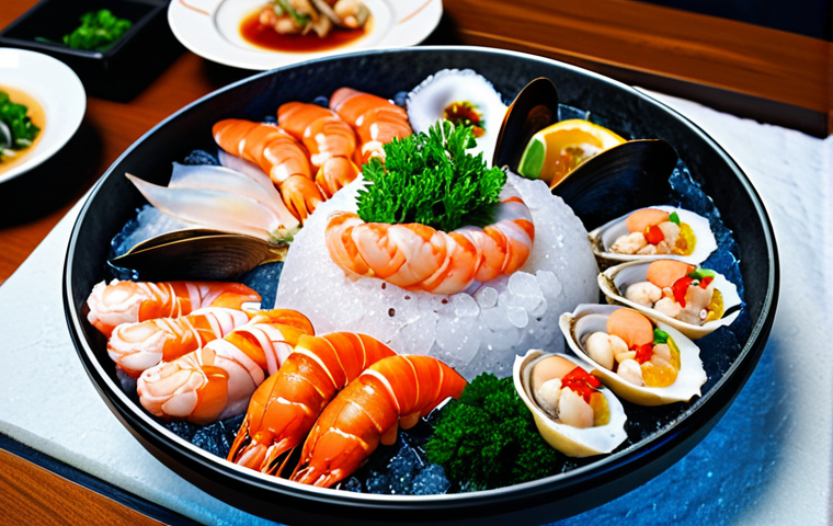 일본식 찌개 요리법 - **Dashi Preparation:** A close-up shot of hands preparing Dashi broth. One hand sprinkles Katsuobush...